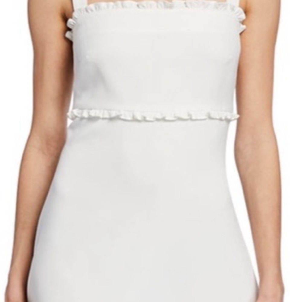 NWT Likely KATRINA SQUARE NECK RUFFLE DRESS Sz 8